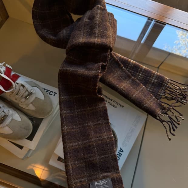 울시 스코티쉬 메리노울 머플러