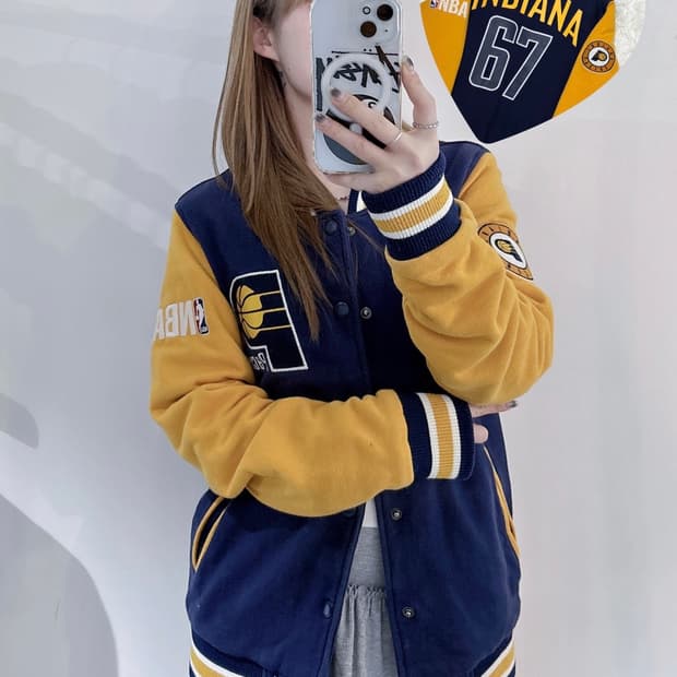 NBA 인디애나 페이서스 코튼 바시티자켓