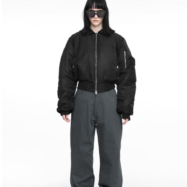 나체 크롭 봄버 자켓 NACHE CROPPED BOMBER JACKET