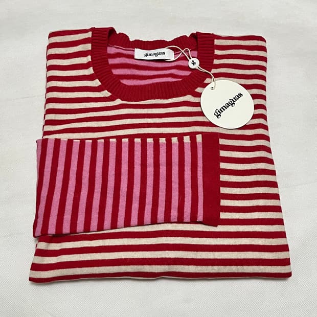 [M]기마구아스 Diego 스트라이프 니트/핑크