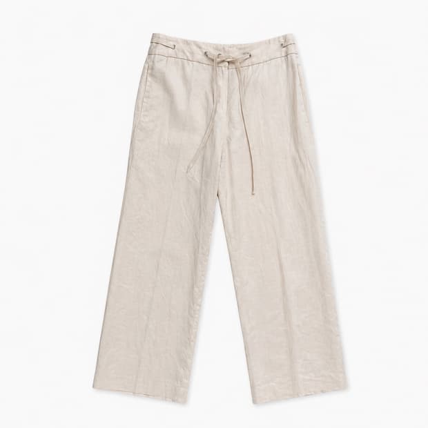 Armani Collezioni linen wide slacks