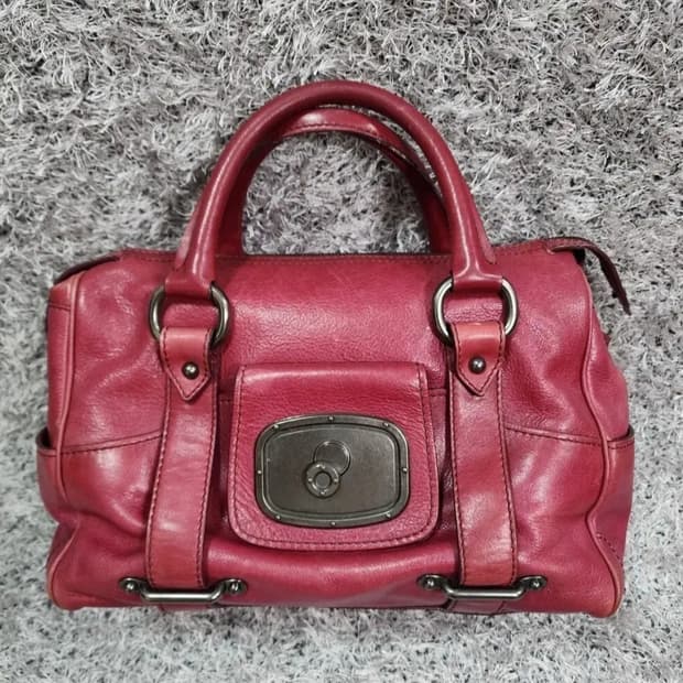 셀린느 레더 토트백