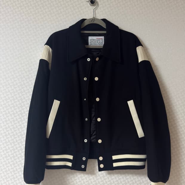 벌스데이수트 바시티 자켓 블랙 M