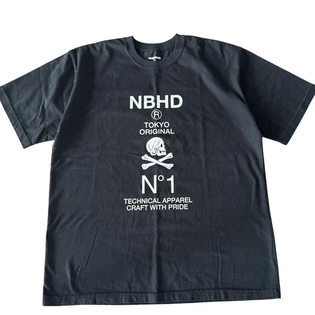 20SS 네이버후드 NH-1 스컬 앤 크로스본즈 반팔티