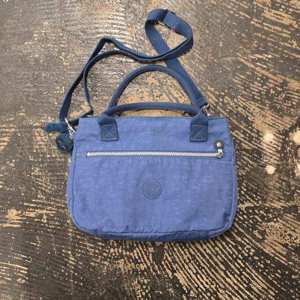 키플링 블루 토트백