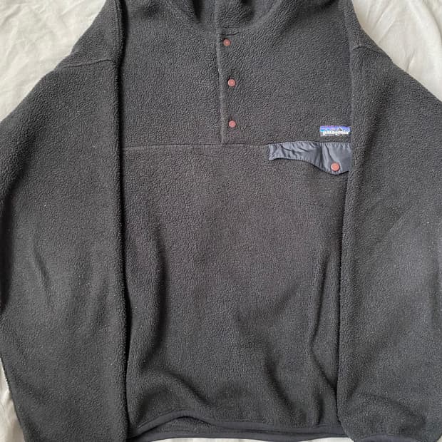 Patagonia synchilla snap t black[size L]