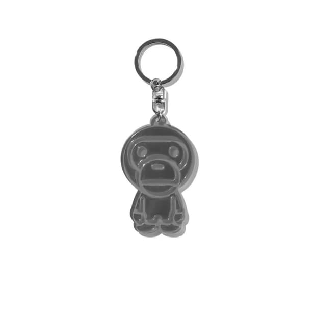 베이프 bape 베이비마일로 리플렉티브 키체인 블랙 키링 열쇠고리