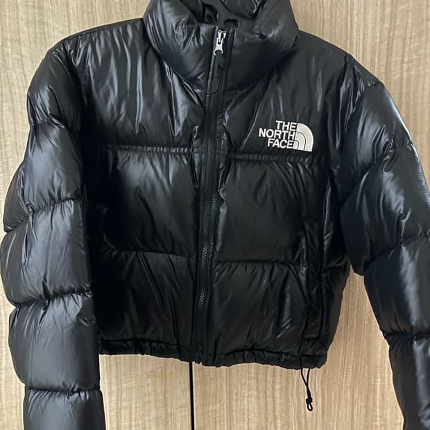 노스페이스 눕시 숏 자켓 블랙