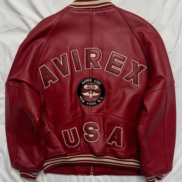 아비렉스 아이콘 가죽자켓