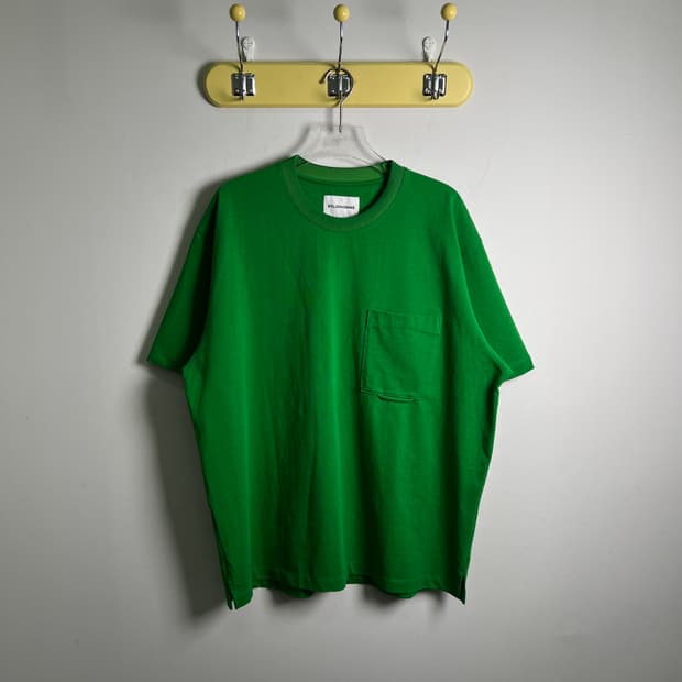 솔리드옴므 그린 포켓 반팔 티셔츠 50
