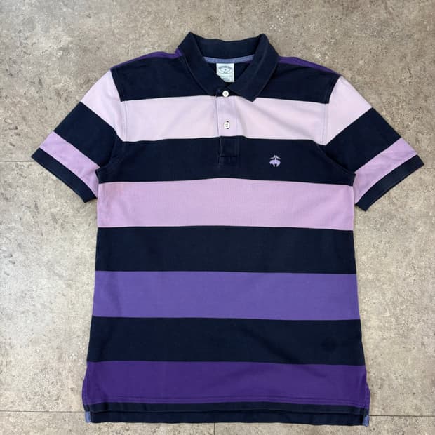 브룩스브라더스 퍼플 그라데이션 카라티 #csz145