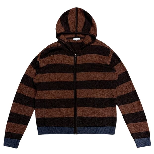 BEANPOLE 옴므 스트라이프 울 니트 집업 100