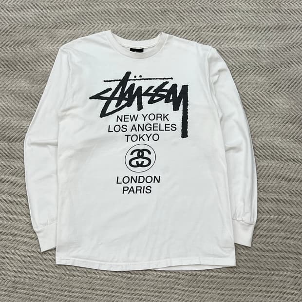 스투시 월드투어 롱슬리브 r3525