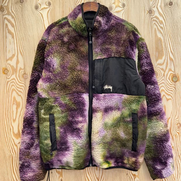 스투시 리버시블 후리스 점퍼