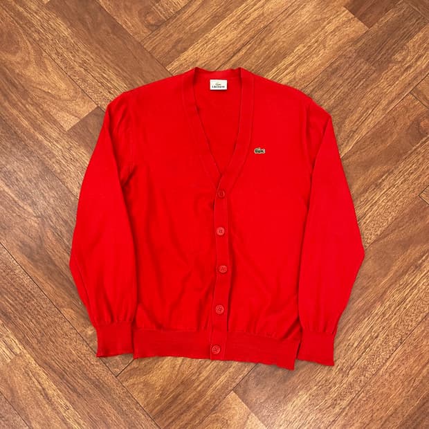 라코스테 레드 가디건