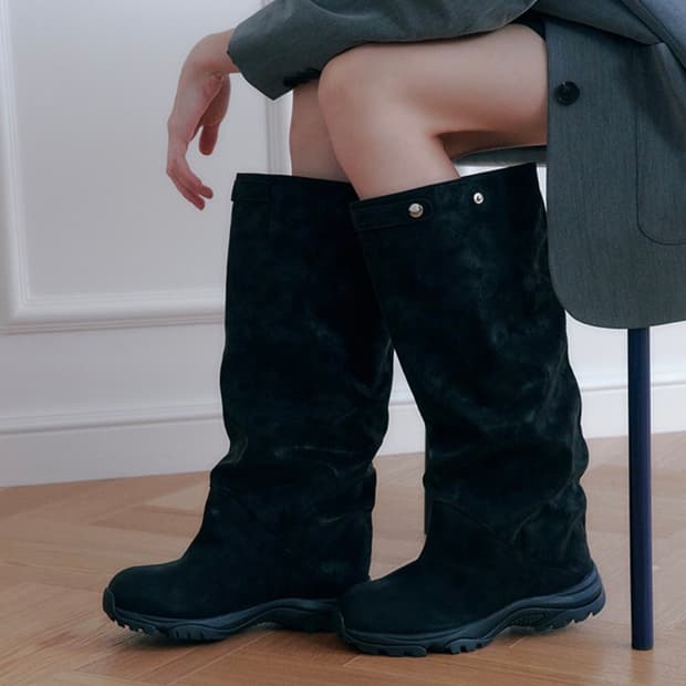 솔트앤초콜릿 이베르 와이드 롱부츠 새상품 240