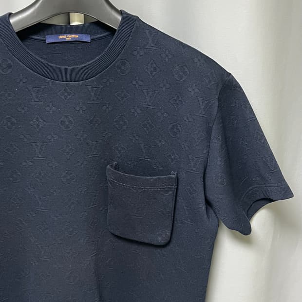 [정품] M 루이비통 모노그램 포켓 반팔티 네이비