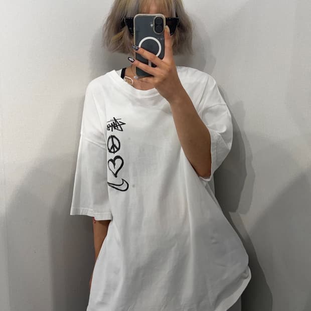 XL 나이키 x 스투시 NRG RA 티셔츠 서밋 화이트