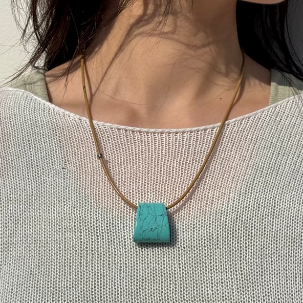 Stone Necklace – Turquoise