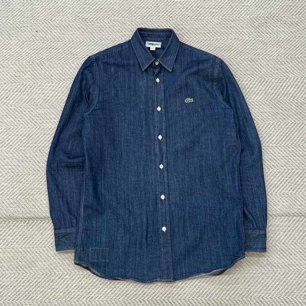 라코스테 로고 데님셔츠 r3023