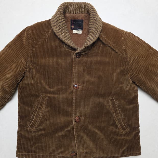 Jc penney towncraft 코듀로이 숄카라 자켓 L