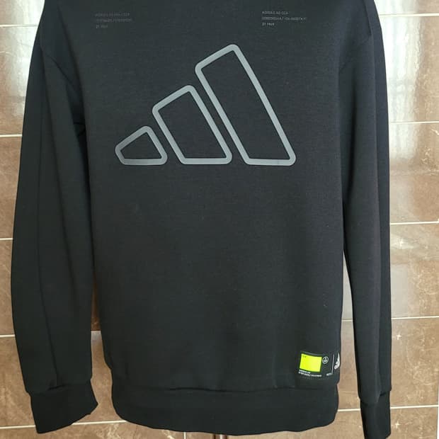 👔남성95사이즈👔아디다스 더블 보스 맨투맨 블랙