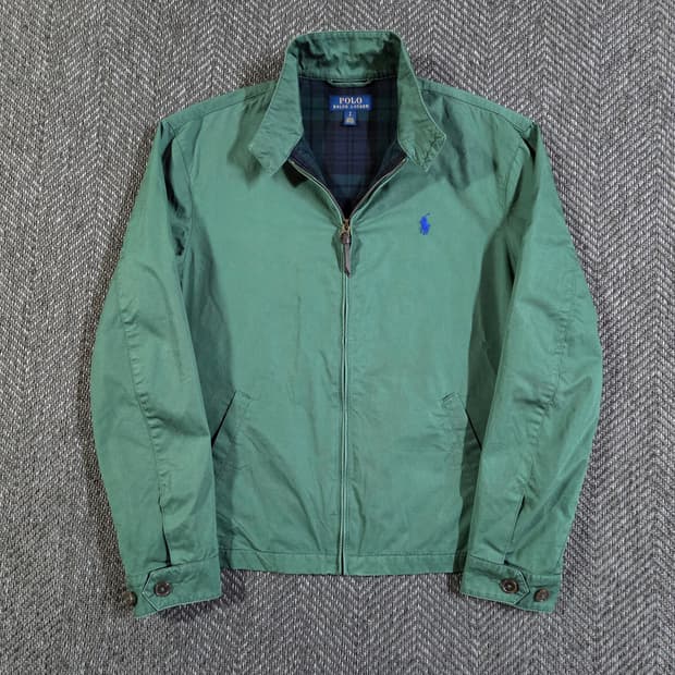 폴로 랄프로렌 그린 바라쿠다 해링턴 자켓
