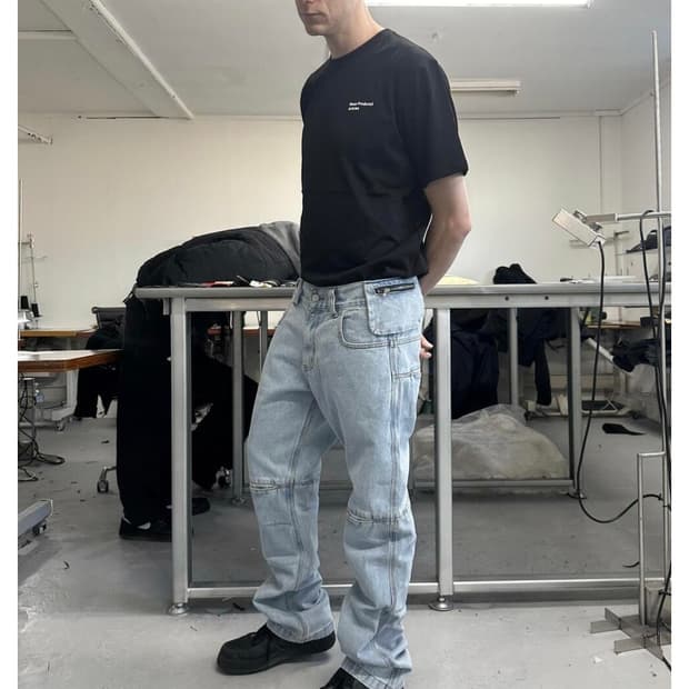 PLASTICPRODUCT MPa BAG PANTS (STEEL BLUE
