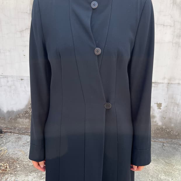 Giorgio Armani Asymmetric Button Coat
