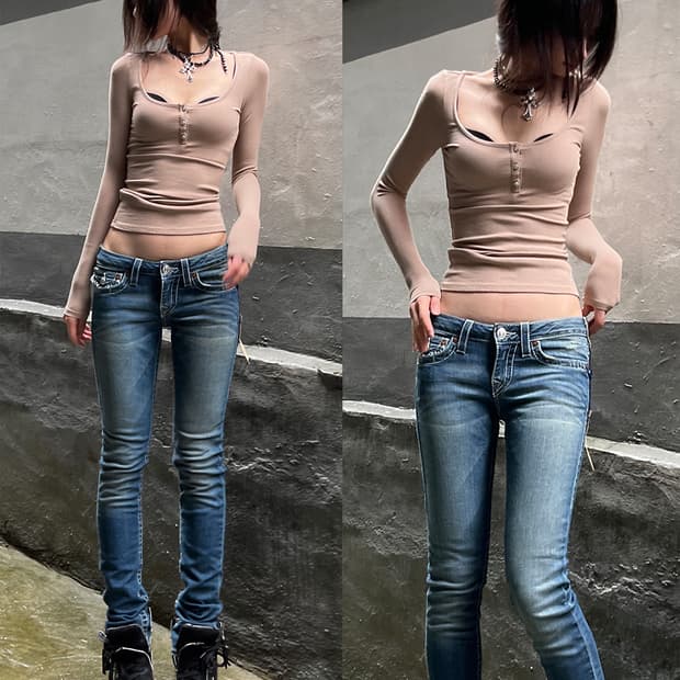 Guess Glam fit Button long Sleeves