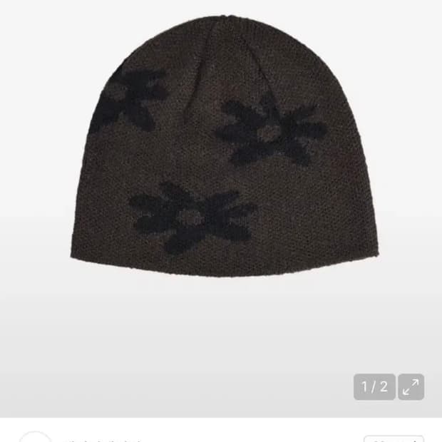 에이이에이이 Mohair Flower Beanie