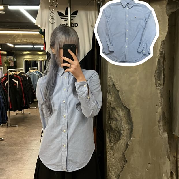 폴로 랄프로렌 셔츠 블루 L  #csz2400