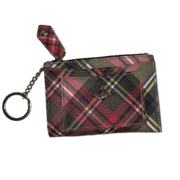 비비안웨스트우드 체크 카드지갑