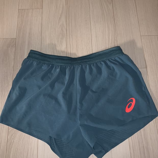 아식스 에어브리즈 아틀란티스 블루 L 2인치 러닝 쇼츠