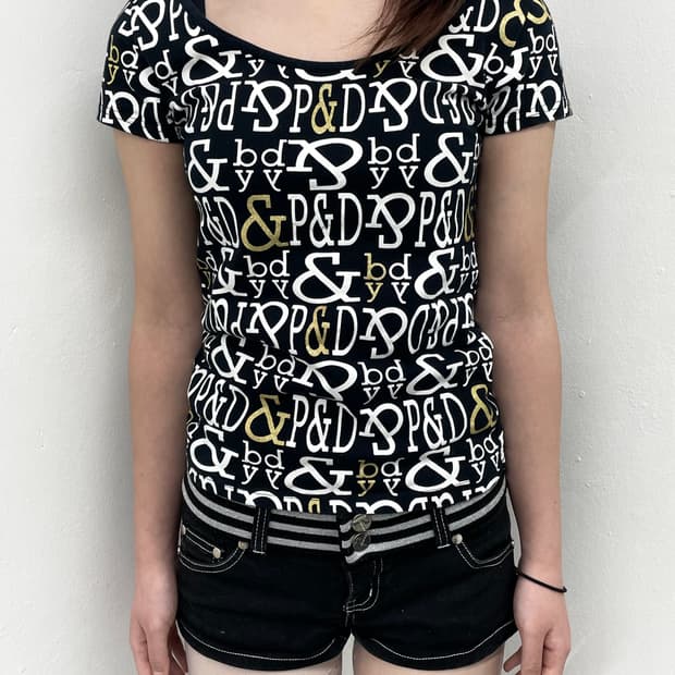 핑키앤다이안 갸루 레터링 탑