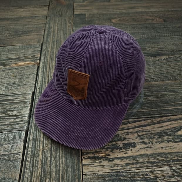 [폴로 랄프로렌] 90's 빈티지 레더 패치 코듀로이 캡 P01266