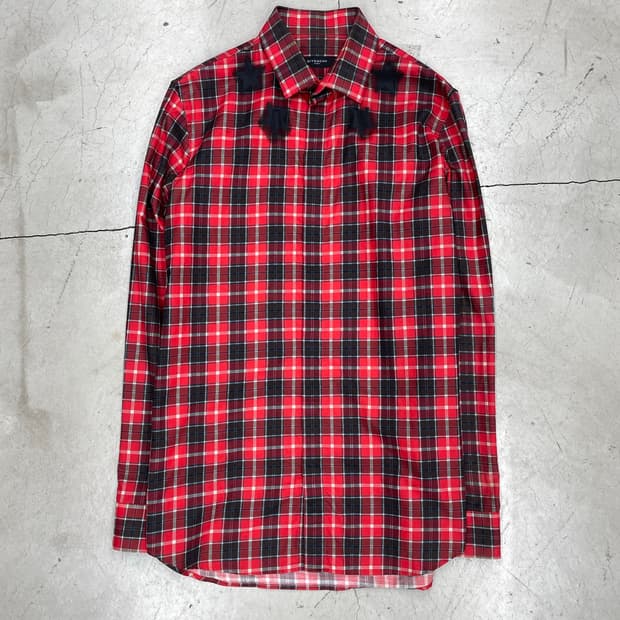 Givenchy Star Red Check shirt (40)
