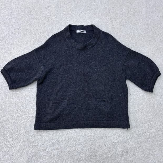 실측확인 빈티지 반팔 스웨터 0310E