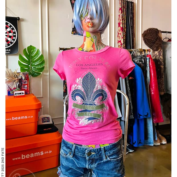 JUICY COUTURE Heraldic Icon Pink T-Shirt