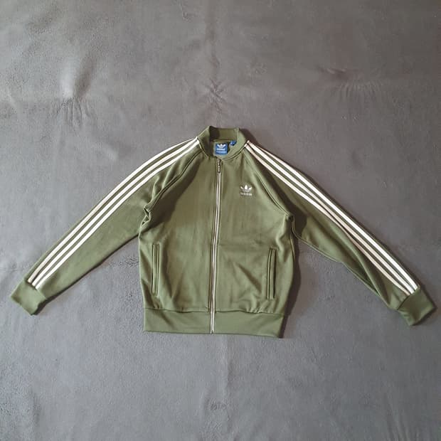 빈티지 아디다스 카키 트랙탑 져지 105 XL