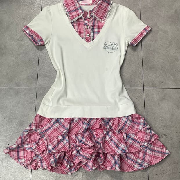 트랄라라 Tralala 셔츠 레이어드 원피스