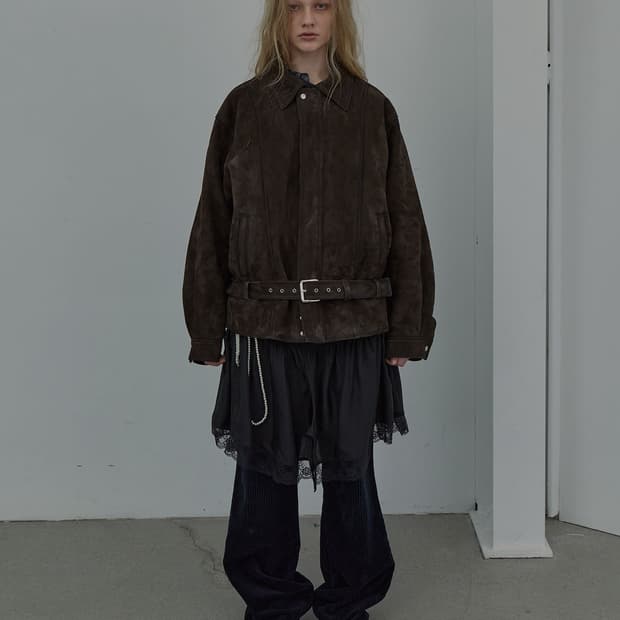 (거의 새상품) lcdc tm 리얼 스웨이드 볼륨 자켓