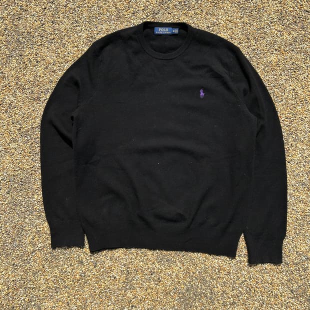 폴로 (POLO RalphLauren)퍼플 포니 블랙 울니트