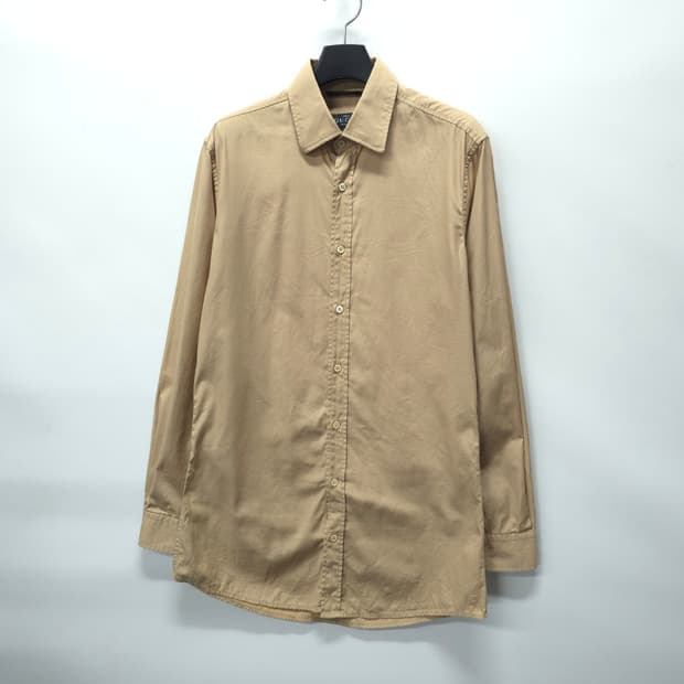 [희귀] 구찌 남여공용 스태프 유니폼 코튼 셔츠 (베이지, 37사이즈)