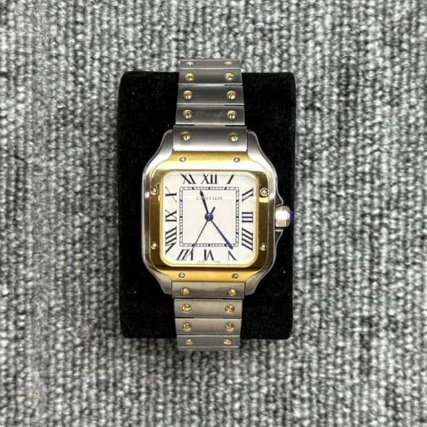 까르띠에 산토스 콤비 메탈 