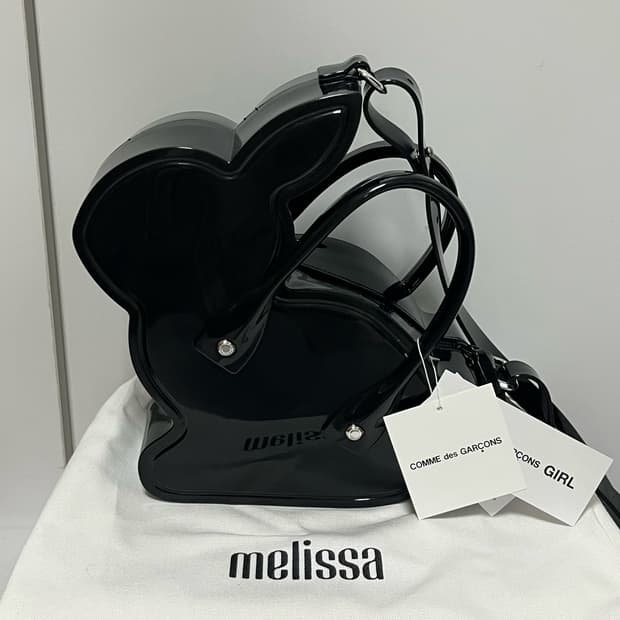 꼼데가르송 걸 x 멜리사 25fw 토끼 백/블랙