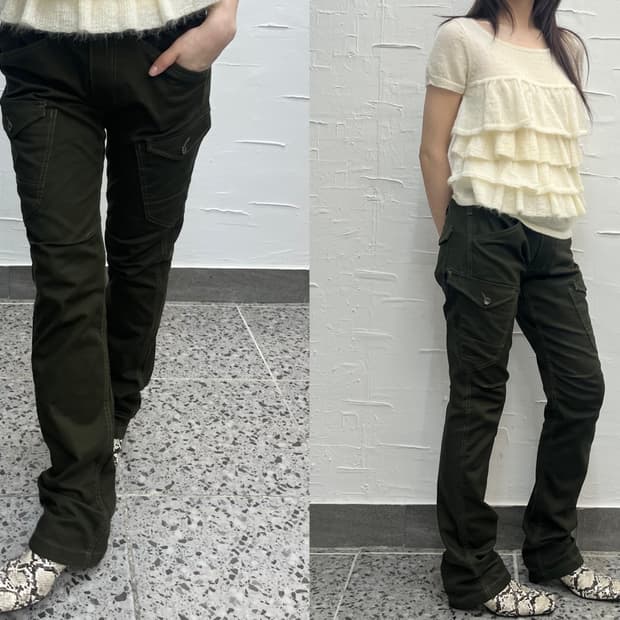 Deep khaki pocket pants