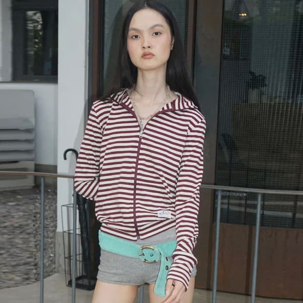 스컬프터(sculptor) 스트라이프 저지집업 55 새상품