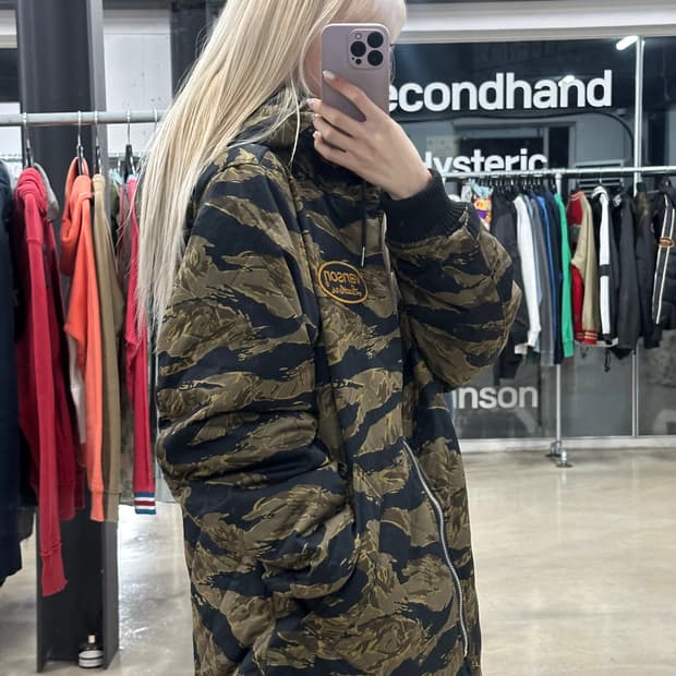 벤슨 리버시블 카모 퍼 자켓