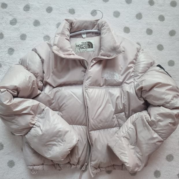 노스페이스 크롭 패딩 L